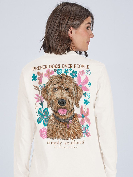 Simply Southern Women's Dog People Long Sleeve Tee