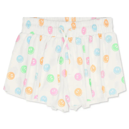 Iscream Girls' Butterfly Print Shorts Made You Smile side view