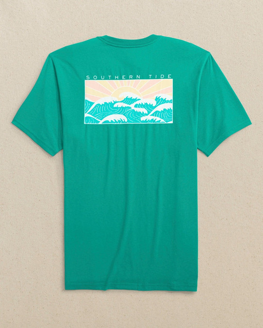Southern Tide Men's ST Wave T-Shirt in Spruce Shade
