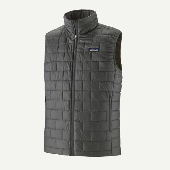 Patagonia Men's Nano Puff Vest Forge Grey front view
