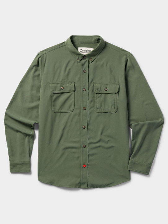 The Duck Camp Men's Field Shirt in Thyme Green