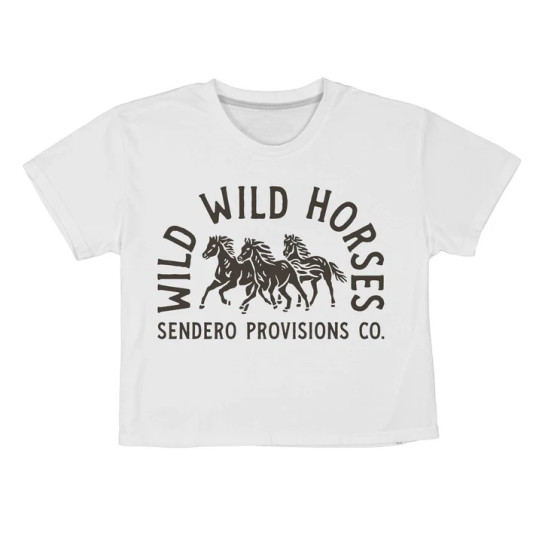 Sendero Provision Women's Wild Horses Crop Tee