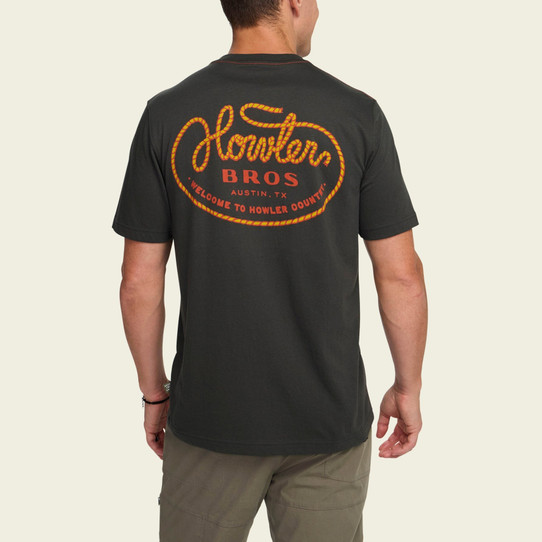 Howler Brothers Men's Howler Lasso T-Shirt in Antique Black