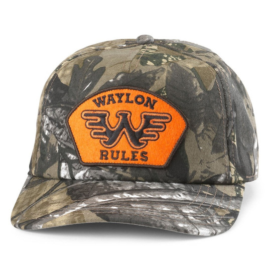 American Needle Waylon Jennings Camo Roscoe Hat product lifestyle