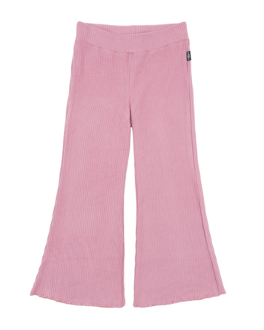 long sleeve striped logo T-shirt Girls' Meadow Bell Bottom Pants in Misty Mauve long sleeve striped logo T-shirt Girls' Meadow Bell Bottom Pants in Misty Mauve