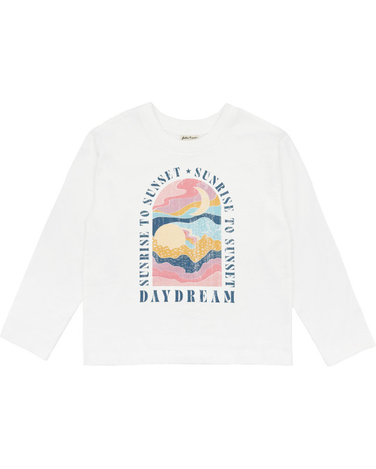 long sleeve striped logo T-shirt Girl's Daydream Long Sleeve Tee long sleeve striped logo T-shirt Girl's Daydream Long Sleeve Tee