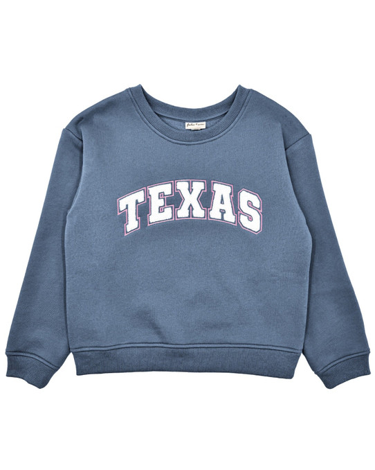 long sleeve striped logo T-shirt Girls' Texas Sweatshirt long sleeve striped logo T-shirt Girls' Texas Sweatshirt