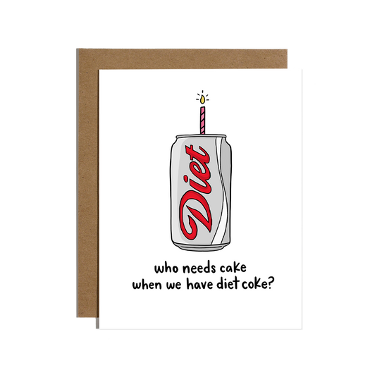 Brittany Paige Diet Soda Birthday Card