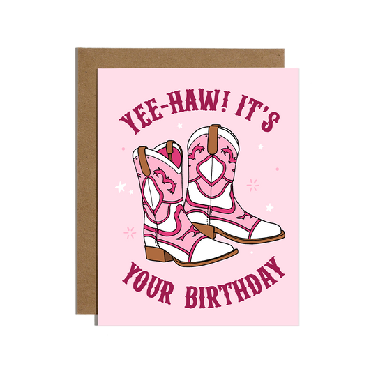 Brittany Paige Yee-Haw Cowboy Birthday Card