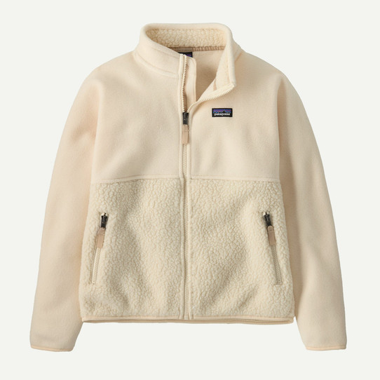 Patagonia Kids' Cozy Fluff Jacket Natural White