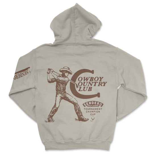 The Cap CABAÏA Suissesse BW20SUI Grey. Men's Cowboy Country Club Hoodie in Sand