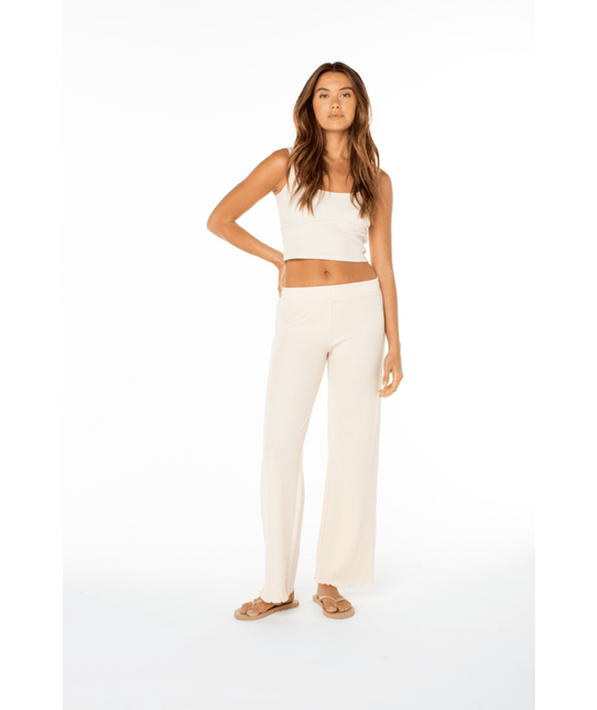Roxy Women's Cool Serenity Waffle Pants in Parchment