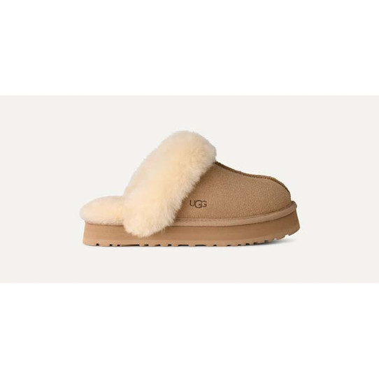 The Ugg Kids' Disquette Slippers in Mustard Seed