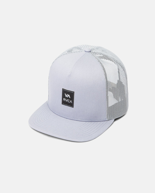 The RVCA VA All The Way Trucker Hat in Lead Grey The RVCA VA All The Way Trucker Hat in Lead Grey