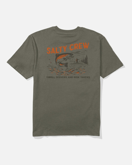 The Salty Crew Men's Nature Classic Tee in Dusty Olive The Salty Crew Men's Nature Classic Tee in Dusty Olive