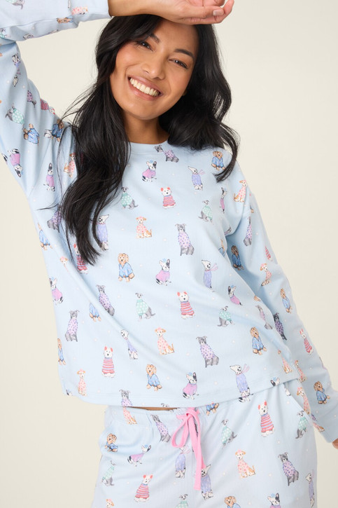PJ Salvage Women's Doggone Cold Long Sleeve PJ Salvage Women's Doggone Cold Long Sleeve