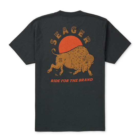 The Seager Men's Ride For The Brand Tee in Vintage Black