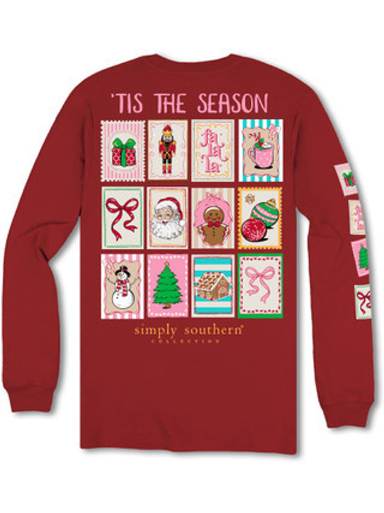 Simply Southern Girls' Stamp Long Sleeve Tee