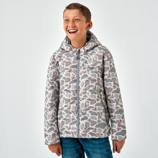 Burlebo Boys' Puffer Jacket Classic Deer Camo side