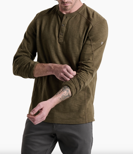 KUHL Men's Rukus Henley Shirt Kanteen detail view