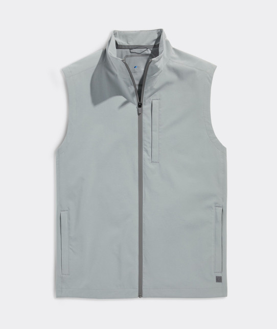 The Vineyard Vines Men's Mariner Soft Shell Performance Vest in Ultimate Grey The Vineyard Vines Men's Mariner Soft Shell Performance Vest in Ultimate Grey