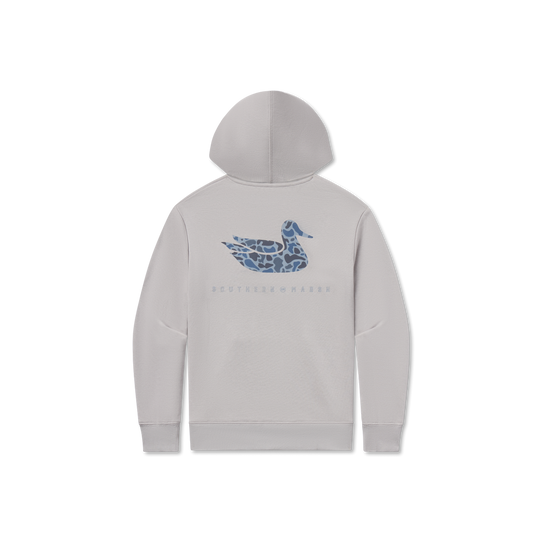 The Southern Marsh Boys' Surfside Duck Originals Hoodie in Light Grey