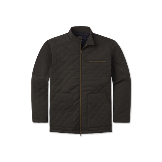The Southern Marsh Men's Edinburgh Quilted Jacket in Charcoal Grey