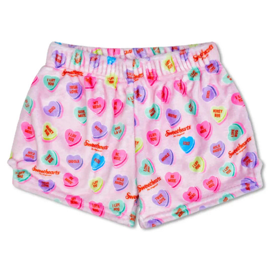 Iscream Girls' Sweetheart Plush Shorts back view