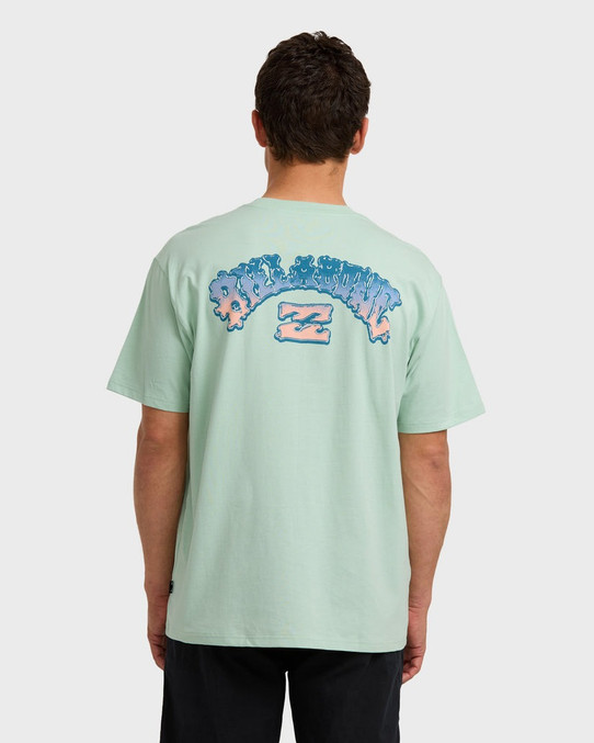 Billabong Men's Wax Arch Regular T-Shirt in Seafoam