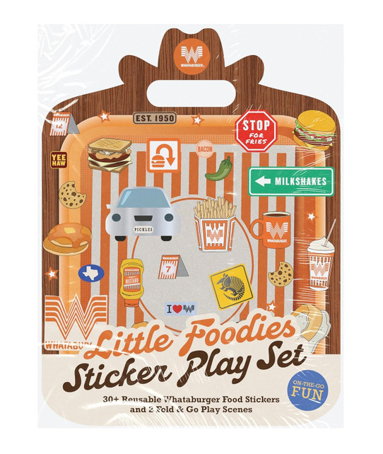 Penguin Random House Whataburger Little Foodies Reusable Sticker Play Set full package