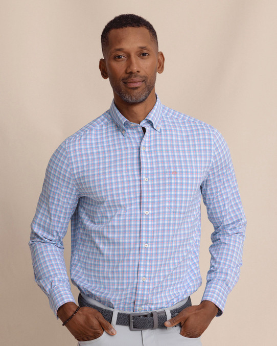 The Southern Tide Men's brrr°® Sunset Harbor Intercoastal Sport Shirt