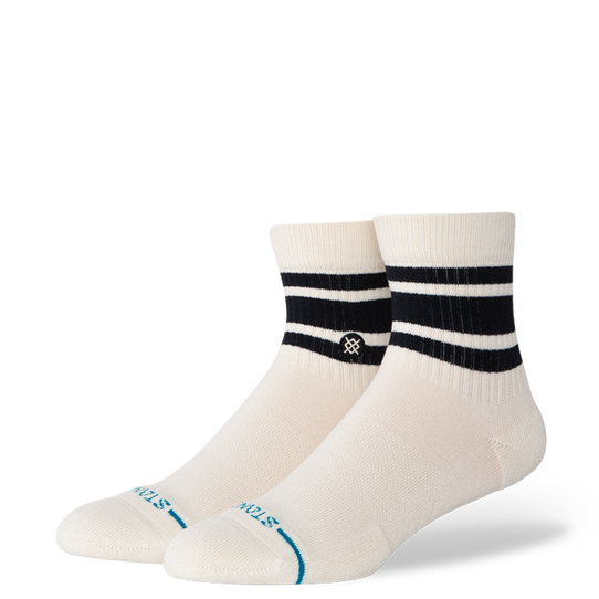 Stance Boyd Quarter Socks Ivory full view