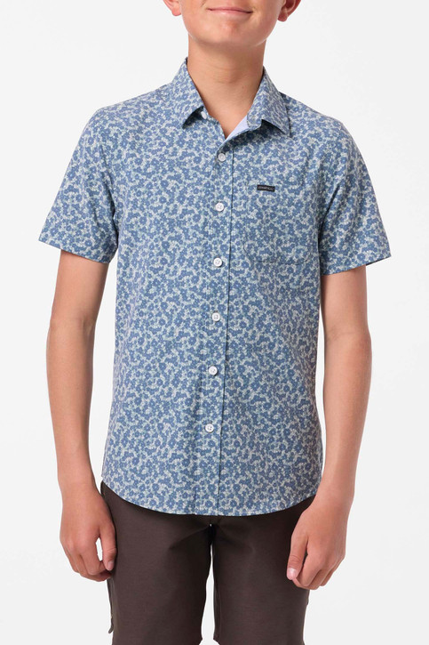 The O'Neill Boys' TRVLR UPF Traverse Shirt in Sage