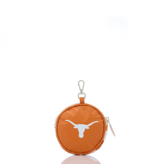 Aloha Collection UT Hana Hou Longhorn Cutie Pouch white burnt orange back