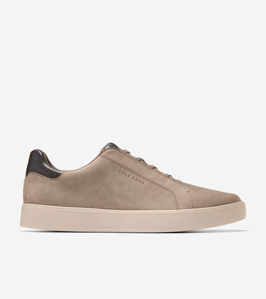 Cole Haan GrandPrő Luxe Slip-On Sneakers Morel Nubuck front view