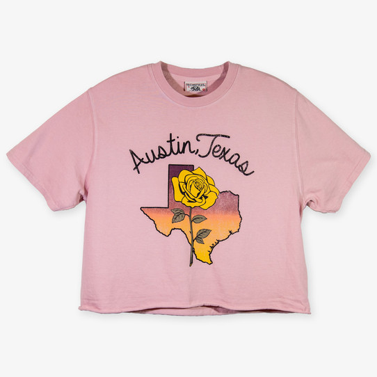 The Women's Joplin Crop Tee in Pink