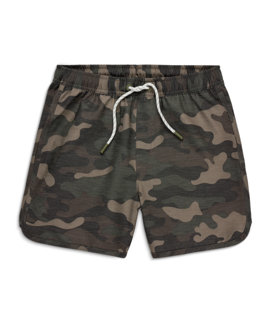 The Free Fly Boys' Reverb Shorts in Woodlands Camo