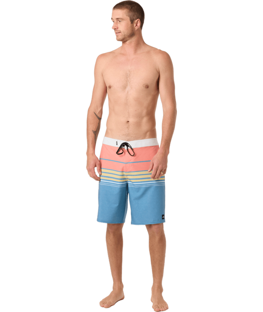 O'Neill Men's Hyperfreak Heat Stripe Boardshorts Captains Blue back
