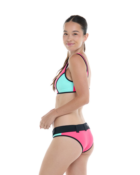 Body Glove Women's Groove Straight Up Bikini Bottom styled view