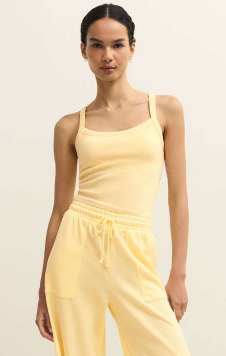 Z Supply Women's World Tour Rib Tank Top in Sunnyside