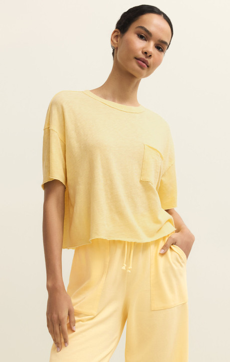 Z Supply Women's Everyday Pocket Tee in Sunnyside