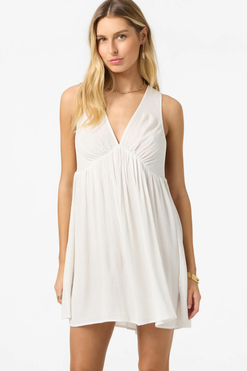 O'Neill Women's Teddy Coverup Dress in Vanilla detail view