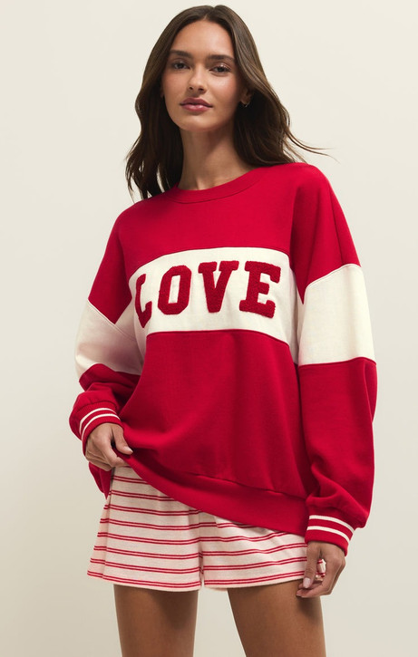 Z Supply Women's Oversized Love Sweatshirt