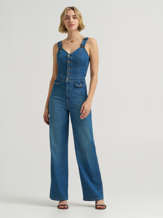 Lee Women's Cut Out Jumpsuit full length view