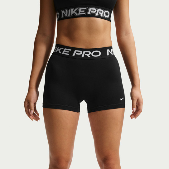 Nike Women's Pro 365 3" Shorts in Black detail view