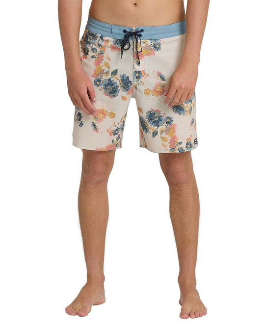 Billabong Men's Good Times Lo Tide Boardshorts Oatmeal detail