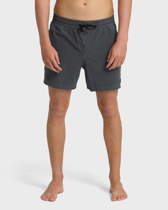 The Billabong Men's Every Other Day Wave Washed Layback Trunks in Graystone