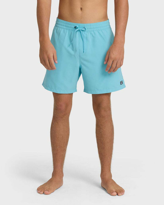 Billabong All Day Layback Trunks Blue Shadow front