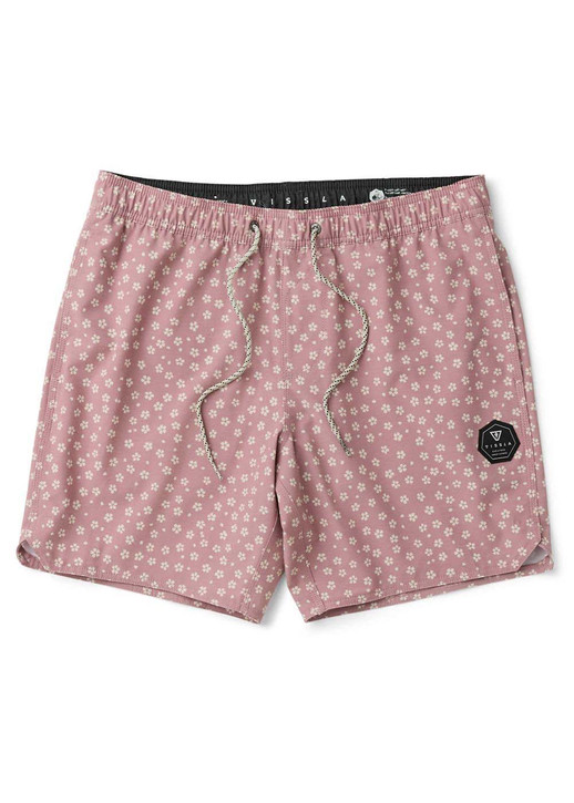 The Vissla Men's Bongos 16.5" Ecolastic Boardshorts in Rose