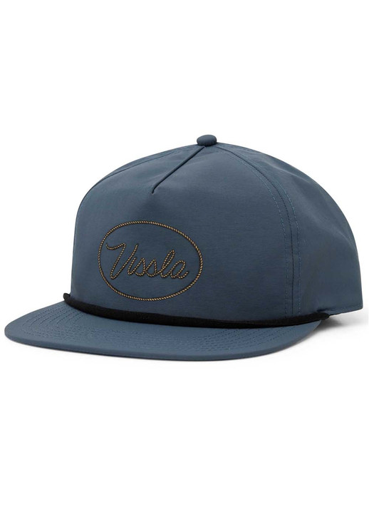 Vissla Established Hybrid Eco Strapback Hat Navy side view